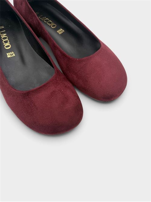 Ballerina tonda in camoscio burgundy IL LACCIO | 2353012CAMOSCIOBURGUNDY